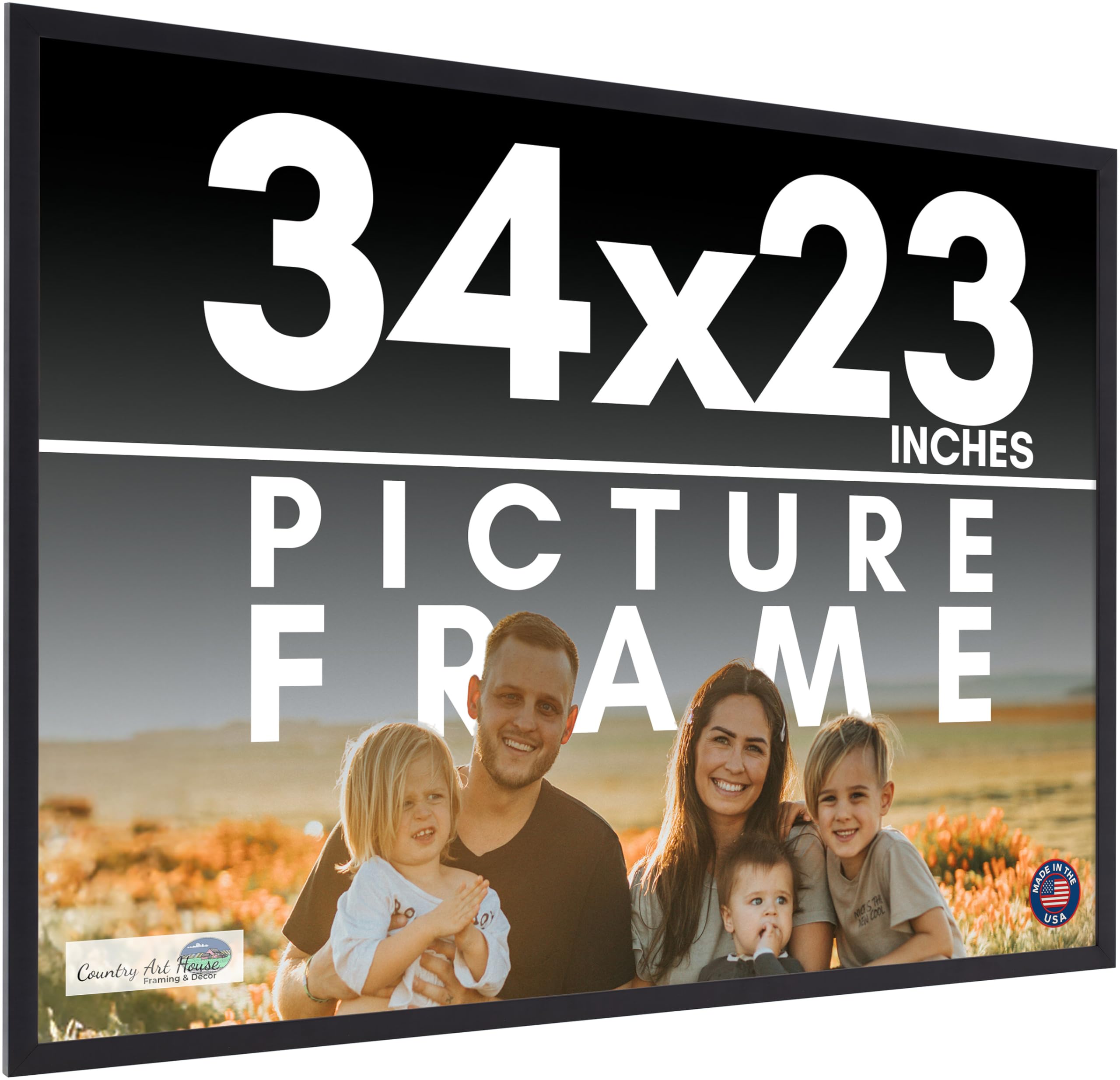 Amazon.com - 34x23 Frame Black Picture Frame - Complete Modern