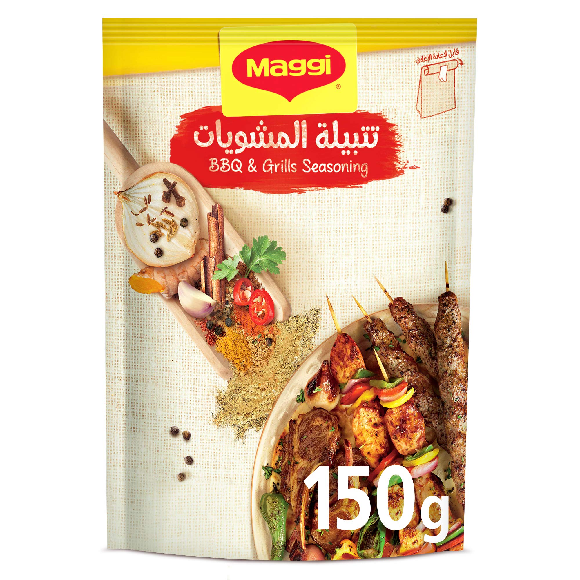 Maggi Barbeque & Grills Seasoning Mix, 150 Gm (1 Sachet)