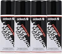Vista 11 de OMTech Spray de Marcado Láser, Líquido de Marcado Láser de Metal para Grabadores Láser de CO2, 3×13oz Spray en Aerosol para Grabado Láser Negro en 1