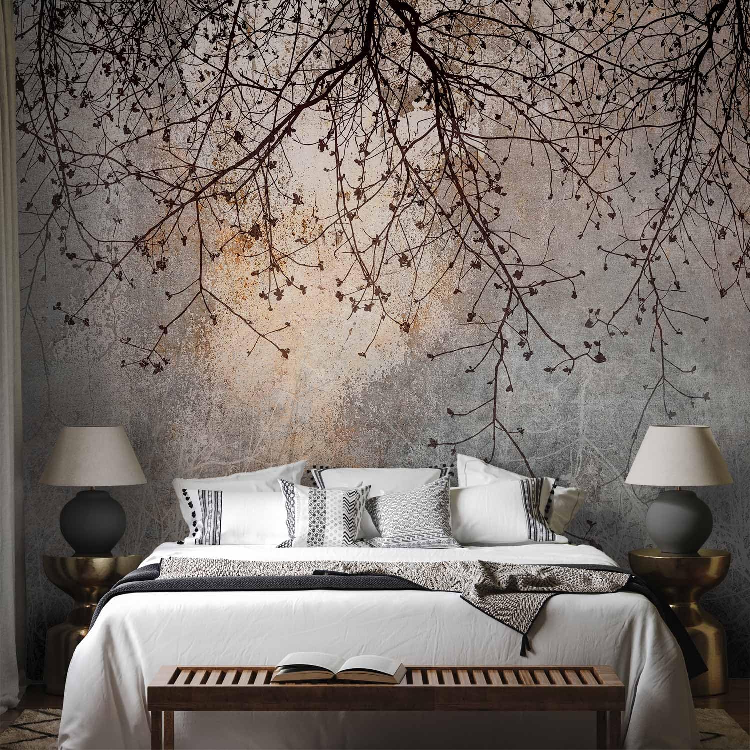murando - Fototapete Vlies Abstrakt, 400x280 cm, Schlafzimmer, Wohnzimmer | Full HD Druck, 3D-Effekt, lichtbeständige Farben, ideal fürs Wohn- oder Schlafzimmer, schnelle Montage, lichtbeständig, edel