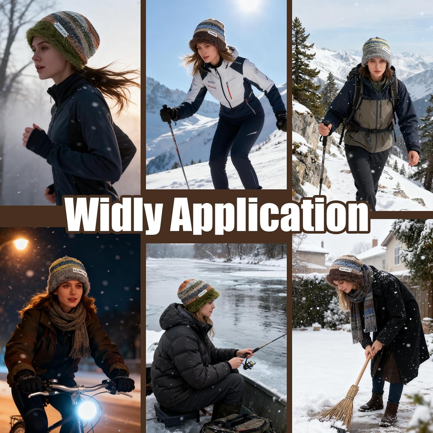 Soft Knit Beanie for Women, Fluffy Women's Hats as Knit Hats, Winter Hat for Women as Daily Outdoor Essentials
