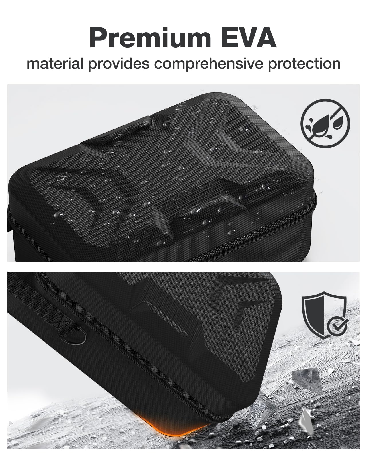 HEIYING Switch 2 Tragetasche für Switch 2 mit Extra Fächern für Zubehör | Harte Reisetasche, Umfassender Schutz, Fächer für Sämtliches Zubehör, Ideal für Reisen und Ausflüge