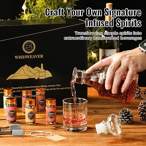 Miniatura 3 de Kit de infusión de whisky, kit de fabricación de whisky para infusión de bourbon, centeno, ginebra, vodka, tequila, ron con botánicos