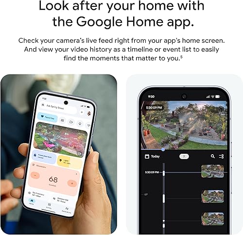 Miniatura 4 de Google Nest Cam Outdoor (cableada, 2. generación) - Cámara de seguridad con video 2K y Géminis, visión nocturna, audio bidireccional - Funciona con