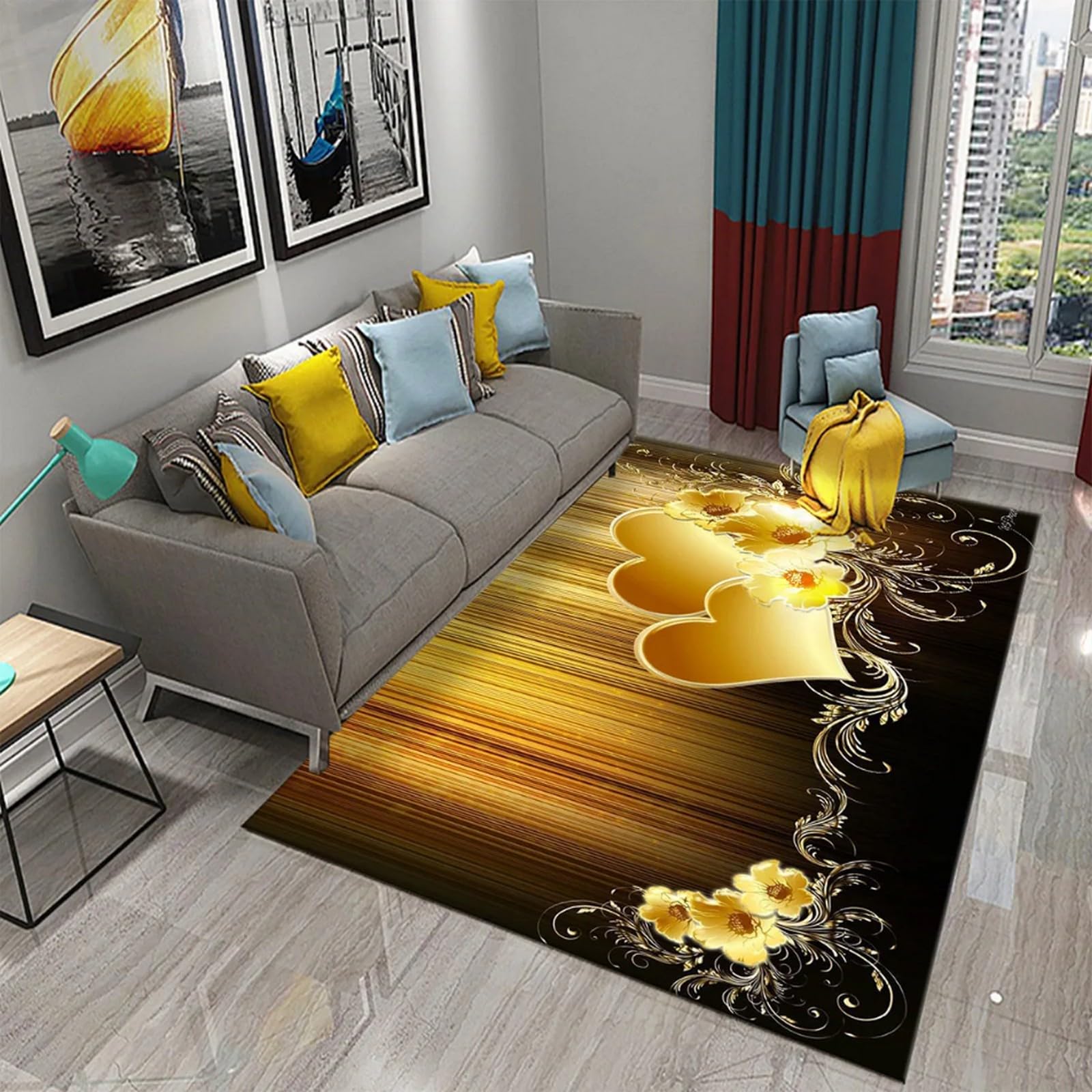 3D Carpets For Bedrooms Teenager Boy Kids Men Colorful Plants Fantasy Flowers 140 X 200 Cm Rugs Living Room Bedroom Decorations Floor Indoor Area Rugs Non-Slip Rugs Pads Soft -2M5O9P3K5G — image 1