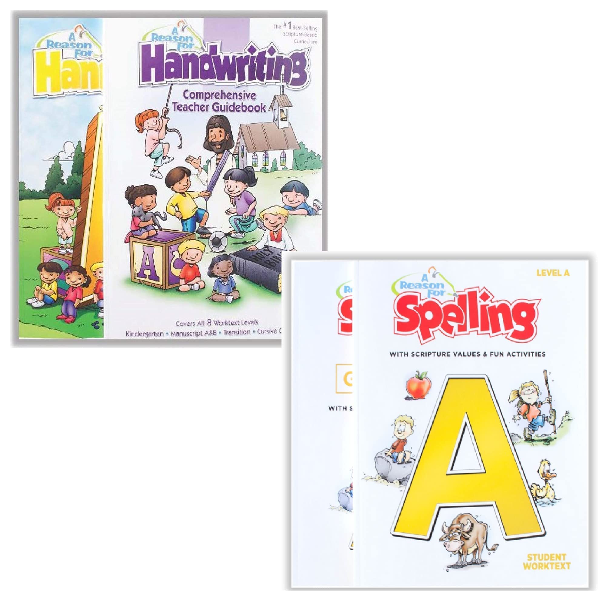 A Reason Handwriting + Spelling Level A Complete Pack - Includes 4 Books