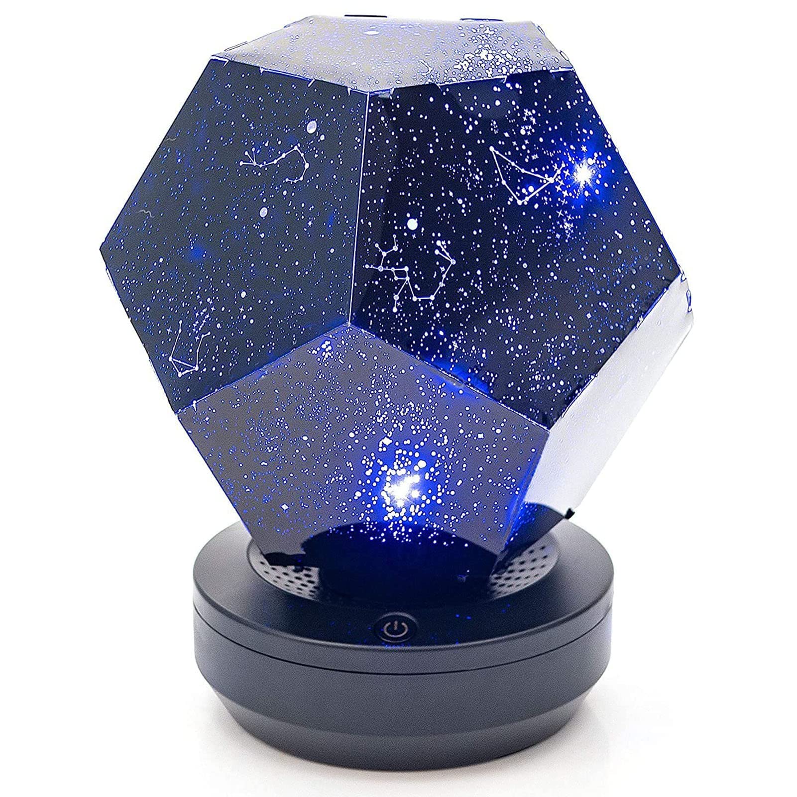 Proyector de Luces LED, Romántico Proyector de Luces 3D de Estrellas, Lámpara de Proyección de Cielo Estrellado, Proyector de Luz Nocturna LED de 3 Colores Ajustable Incorporado 1500 mA