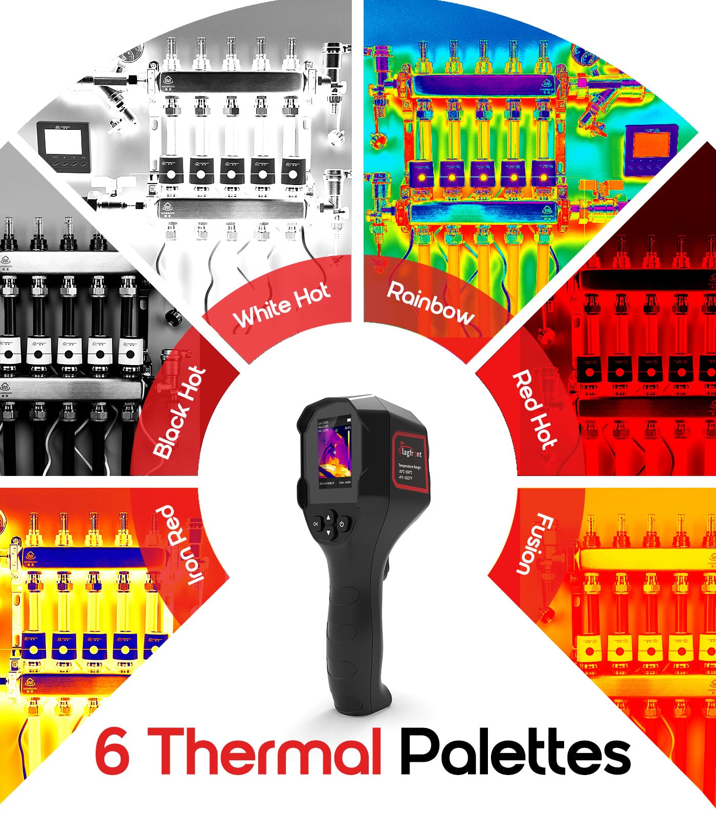 Thermal Camera, 240 x 240 TISR Resolution for Home Inspection — Amazon image 7