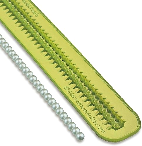 Miniatura 2 de Marvelous Molds PinchPro Perlas (0.157 in) Molde de silicona para decoración de tartas de fondant o arcilla