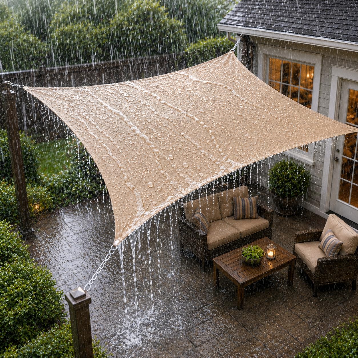 ShadeMart 14x14 Waterproof Shade Sail