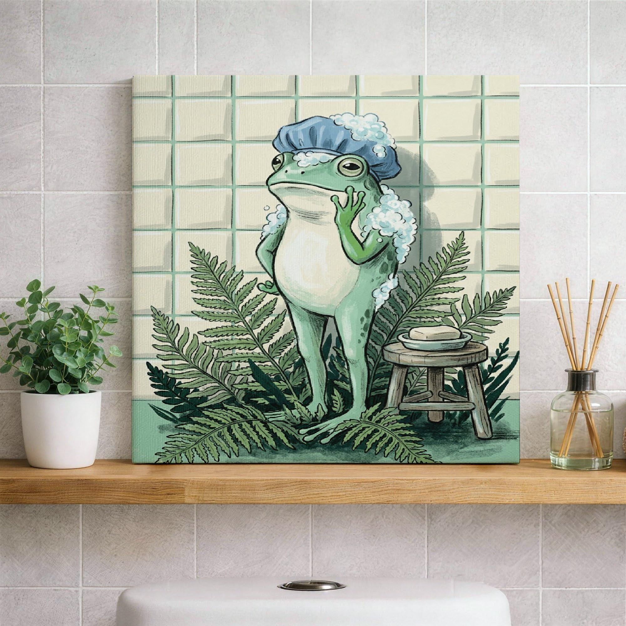 Cuadro abstracto de primavera para transformar su spa o baño en un oasis 8