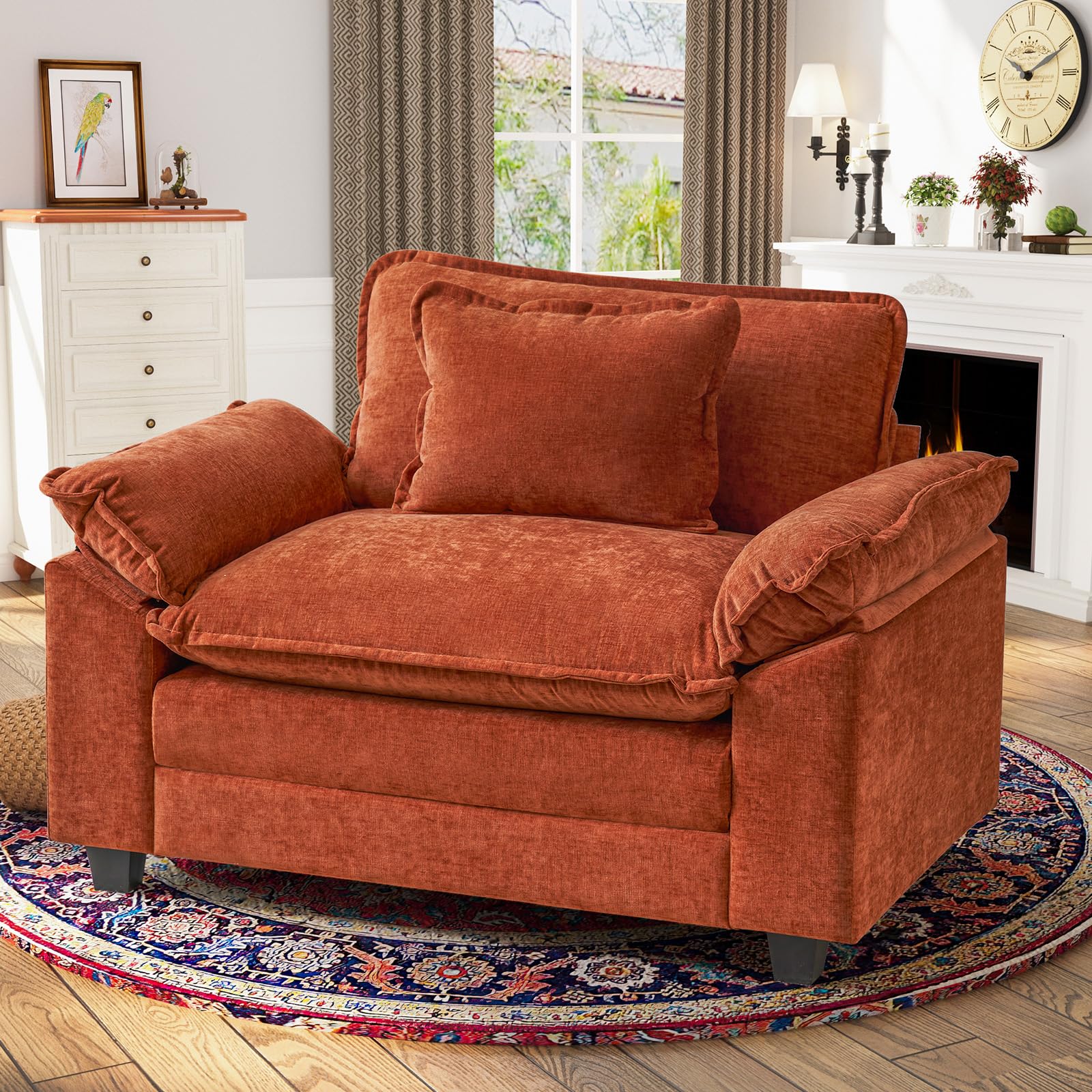 Amazon.com: CDCASA Oversized Accent Chair, Chenille Comfy Cloud