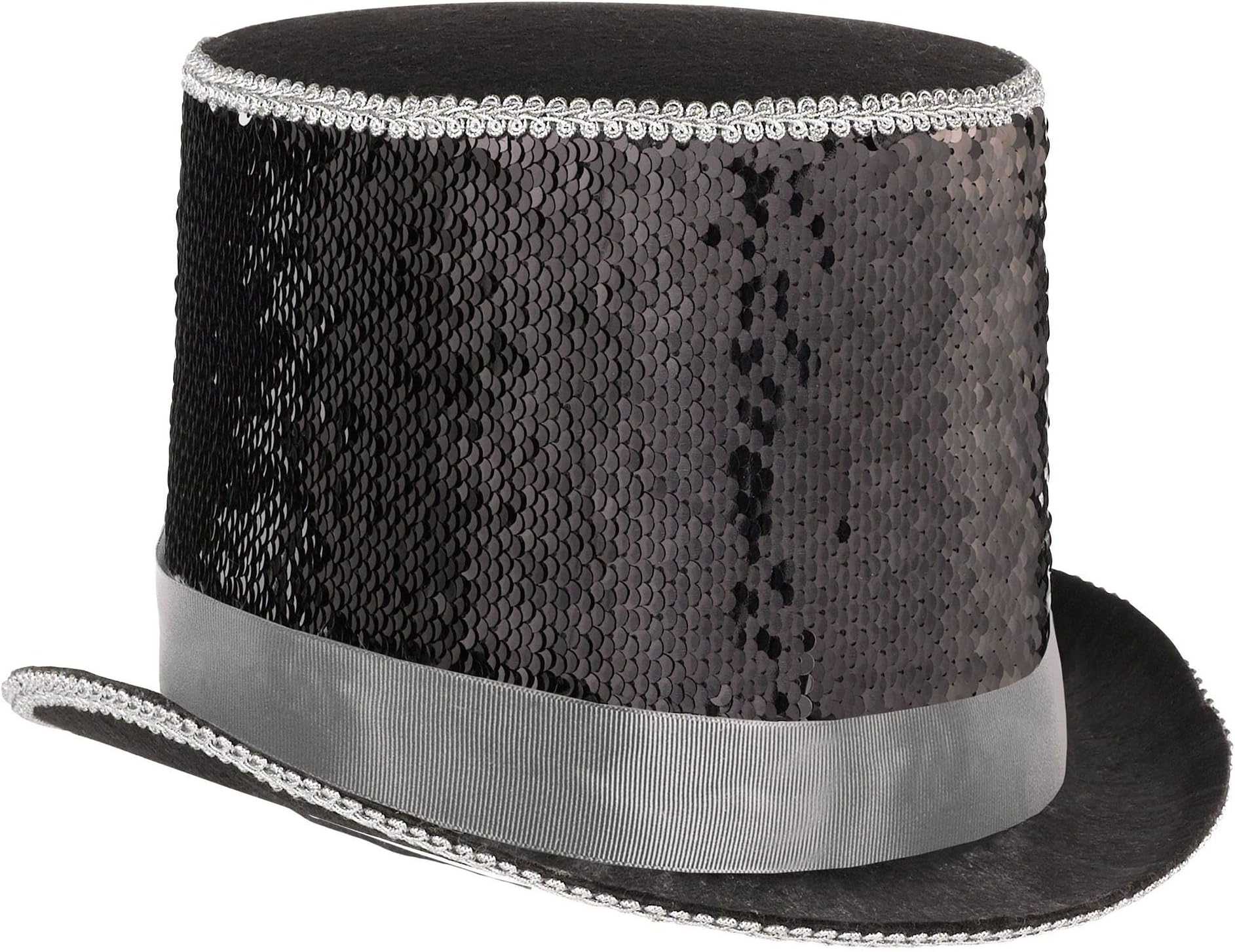 amscan Black And Silver All Nighter Top Hat