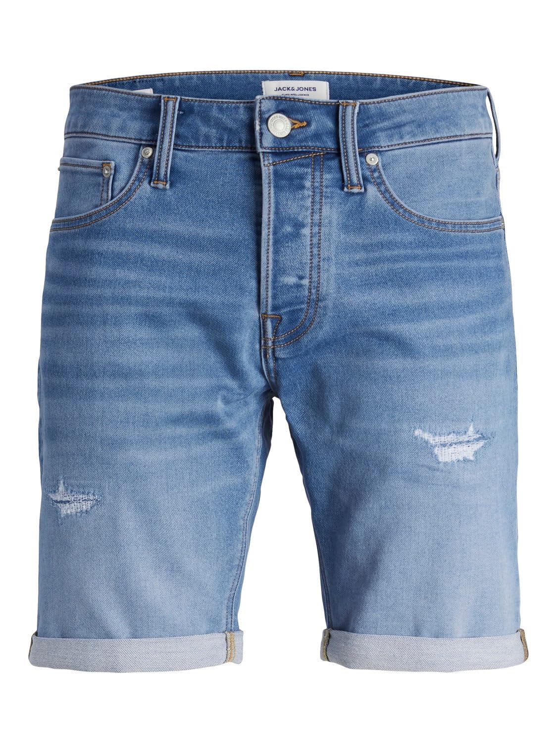 JACK & JONES Herren Jeans Short JJIRICK JJICONGE 709- Relgular Fit - Blue Denim