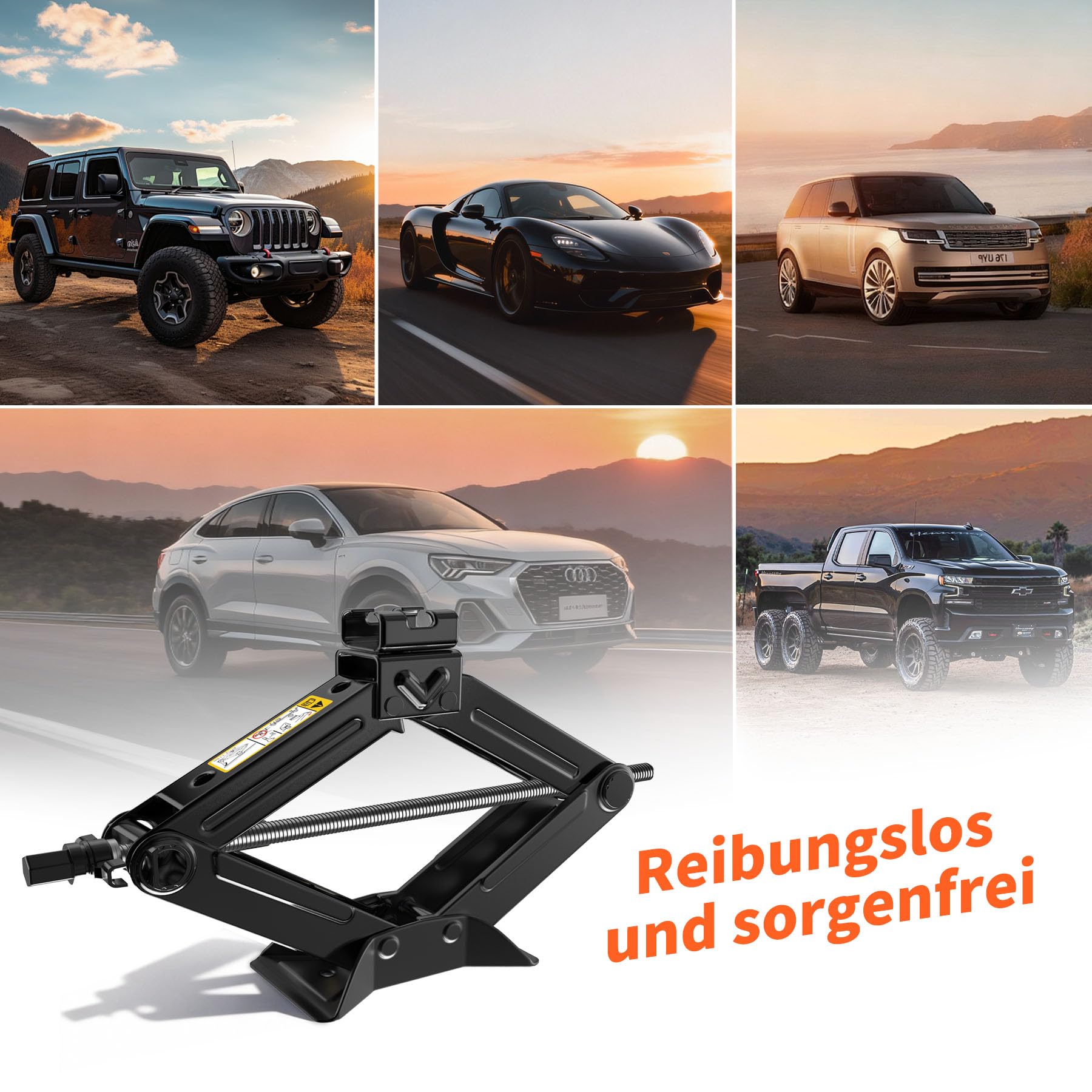 Forever Speed Scissor Jack per auto SUV MPV Max 1.5T con manovella a cricchetto