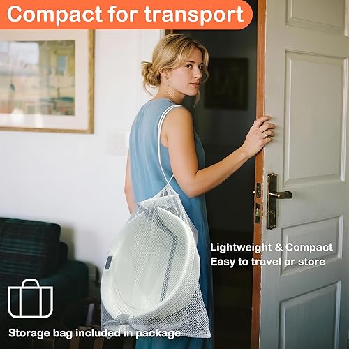 Miniatura 7 de Bañera plegable para bebé, bañera grande para bebé con termómetro y cojín, bañera portátil de viaje para recién nacidos, bañera plegable para bebés