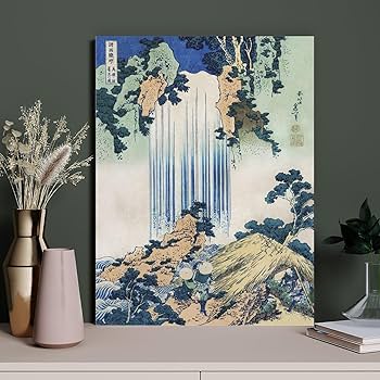 Amazon.co.jp: 絵画 滝の絵インテリア 絵画 日本画のスタイル