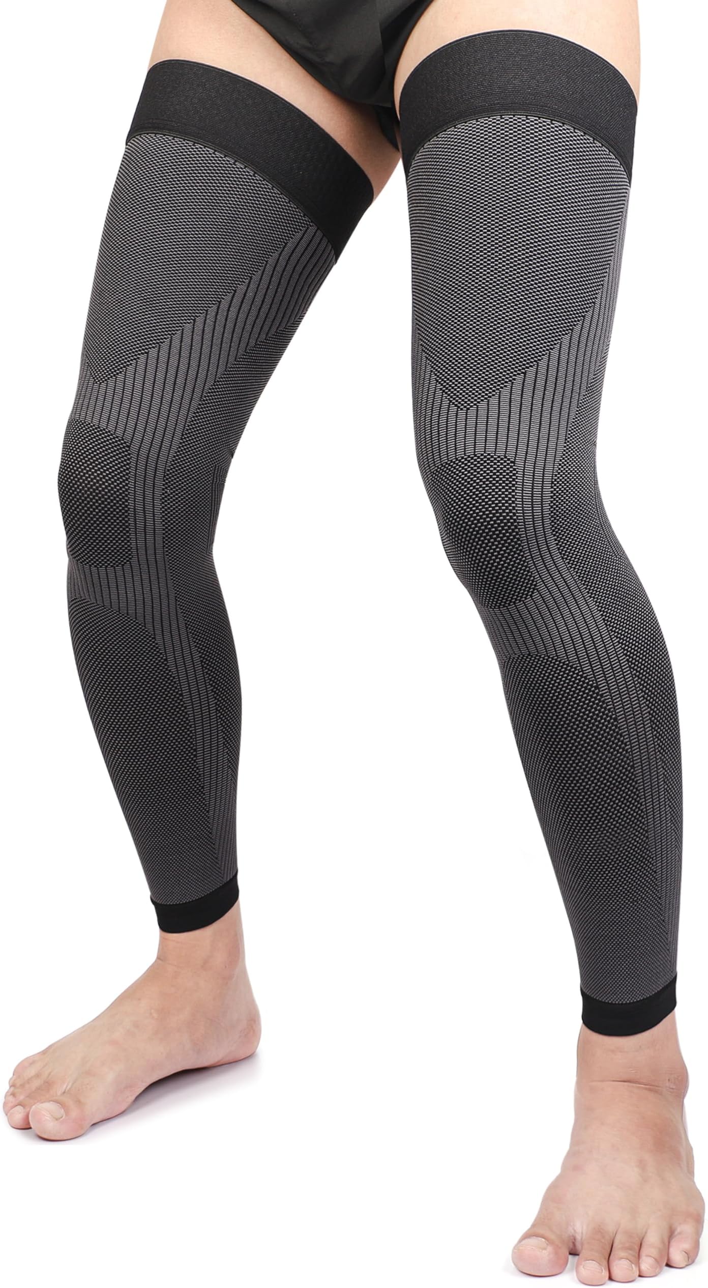 Full Leg Compression Stockings Unisex Thigh High Compression Stockings 20-30mmHg Graduated Support for Thighs, Calves, Knees