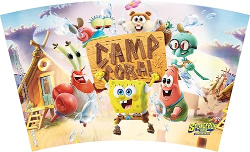 Miniatura 2 de Tervis Nickelodeon - Vaso aislado de doble pared hecho en Estados Unidos de Bob Esponja mantiene las bebidas frías y calientes, 16 onzas, coral