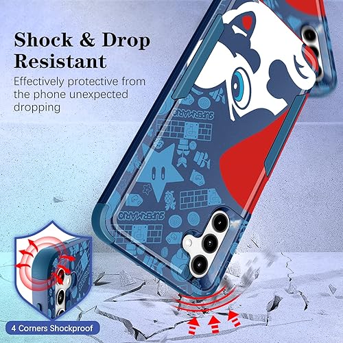 Miniatura 5 de Oqplog Funda de teléfono resistente para Samsung A54 de 6.4 pulgadas para niños, niñas y mujeres, linda funda rígida de dibujos animados de anime,