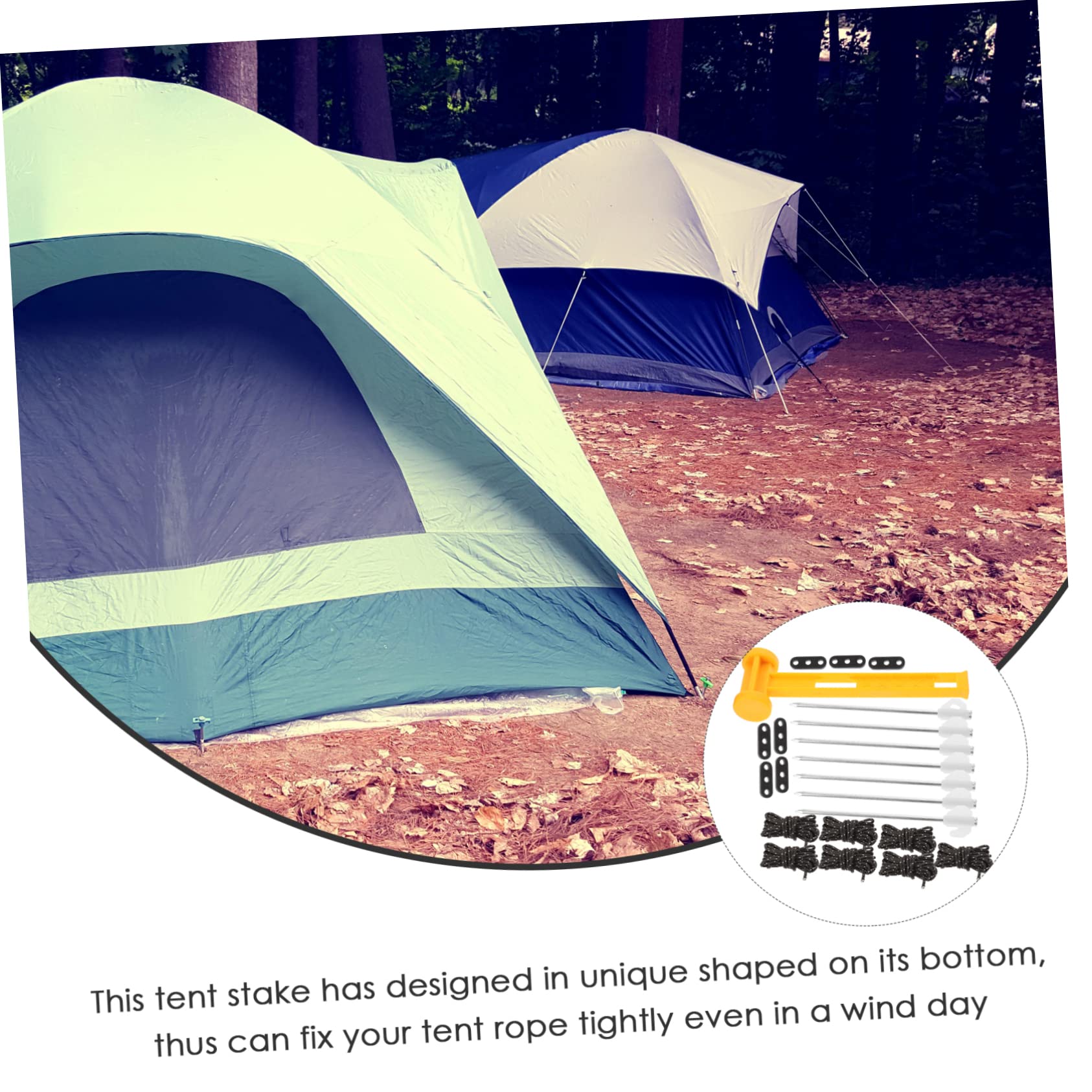 Clavijas de Tienda de Campaña de Plástico 1 Juego para Camping Exterior