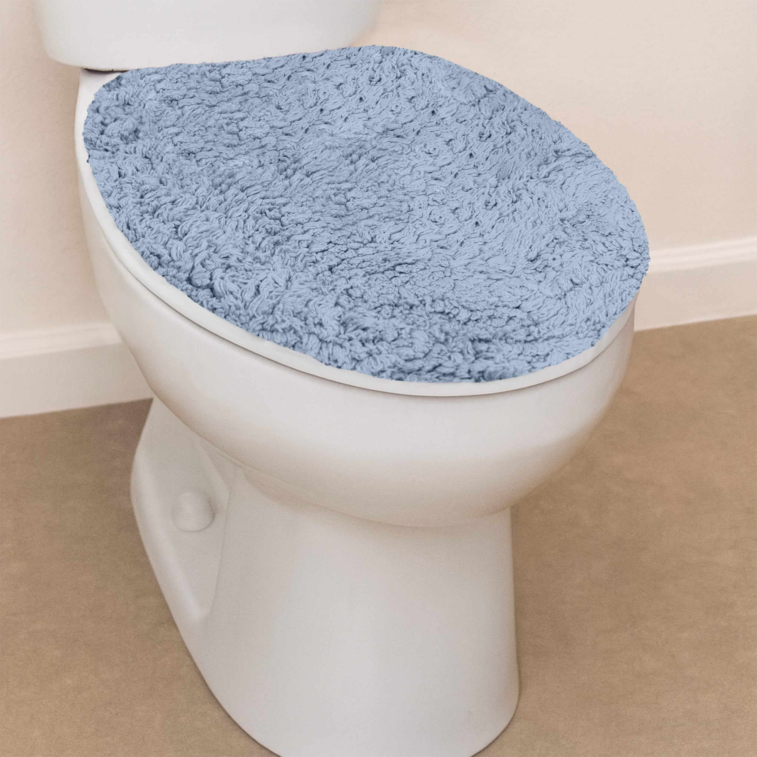 Home Weavers Waterford Collection - Alfombra de baño 100% algodón, extra suave y absorbente, alfombra de baño de felpa antideslizante, lavable a máquina, tapetes de baño para suelo de baño, cubierta