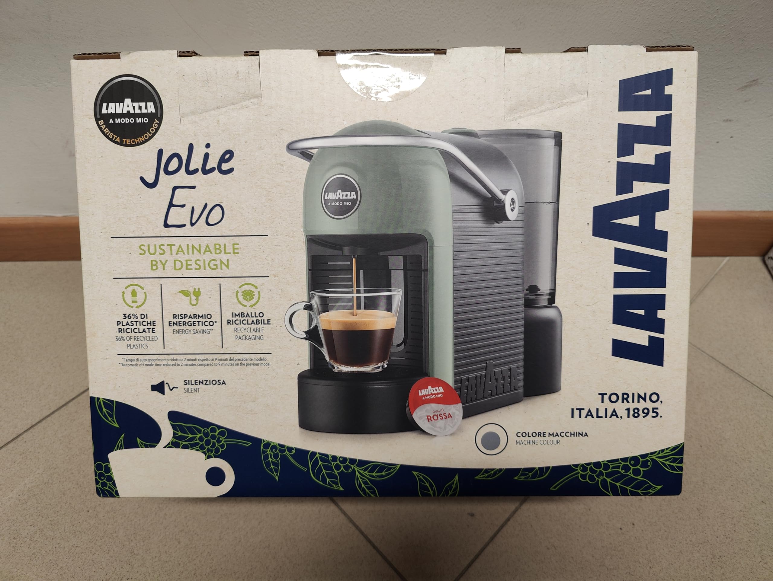 Lavazza A MODO MIO JOLIE EVO (GREY) (LM860) - Macchina per caffè ESPRESSO A CAPSULE
