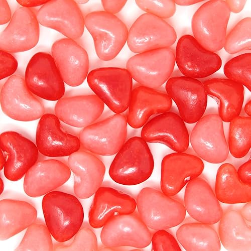 Corazones de caramelo rojo para el día de San Valentín – Frijoles de gelatina de San Valentín agridulces – 11 onzas en forma de corazón – Dulces de