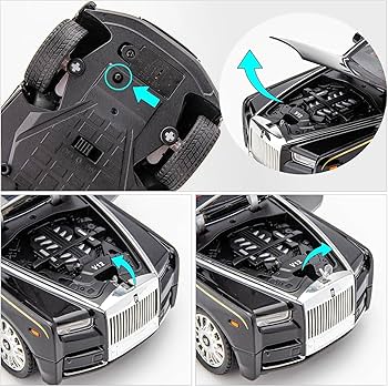 COCOBLINC 1:18 Scale Rolls Royce Phantom Die-Cast Car, Luxury Pull