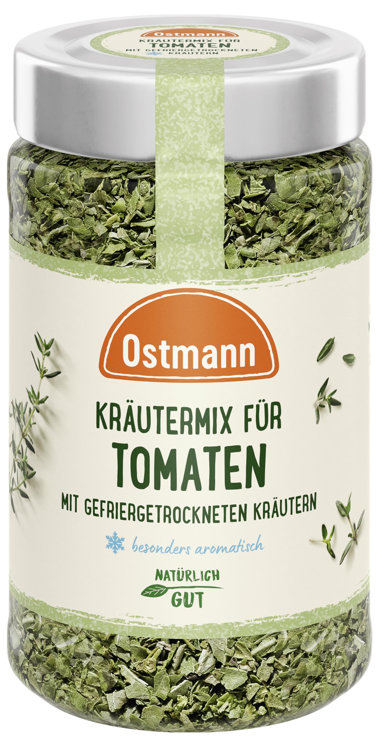 Ostmann Gewürze - Kräutermix für Tomaten | gefriergetrocknet, besonders aromatisch | 15 g im Glas