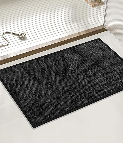 Miniatura 22 de YIHOUSE Tapete de baño antideslizante, absorbente, de secado rápido, para el suelo del baño, delgado, para debajo de la puerta, lavable de pelo bajo