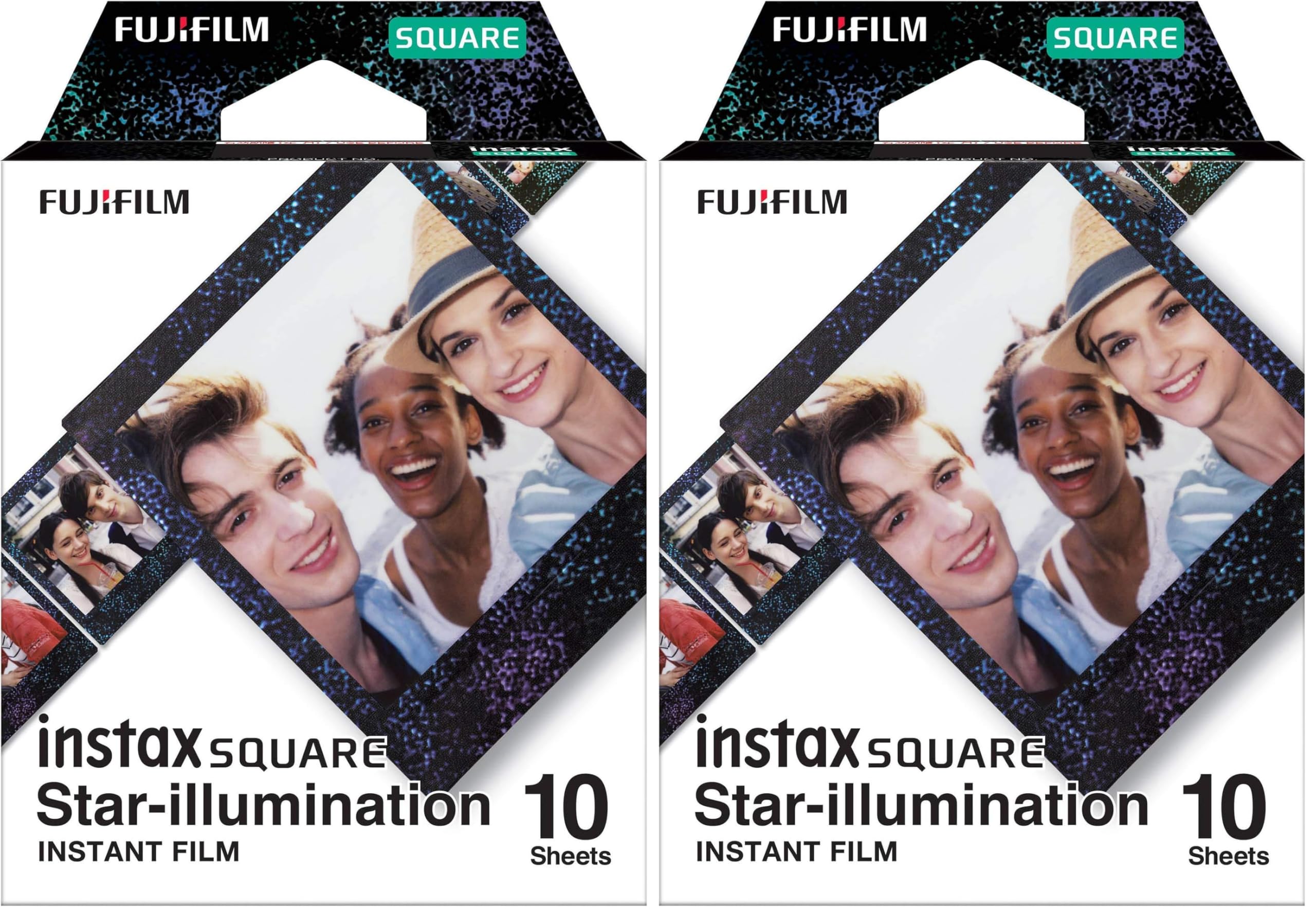 INSTAX Square Film Star Illumination, 10 Stück (Packung mit 2)