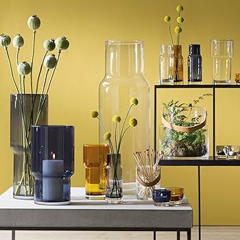 LSA エルエスエー フラワーベース ガラス 花器 花瓶 ブルー コバルトブルー 花瓶・フラワーベース LSA ブルーの表情が綺麗なフラワーベース