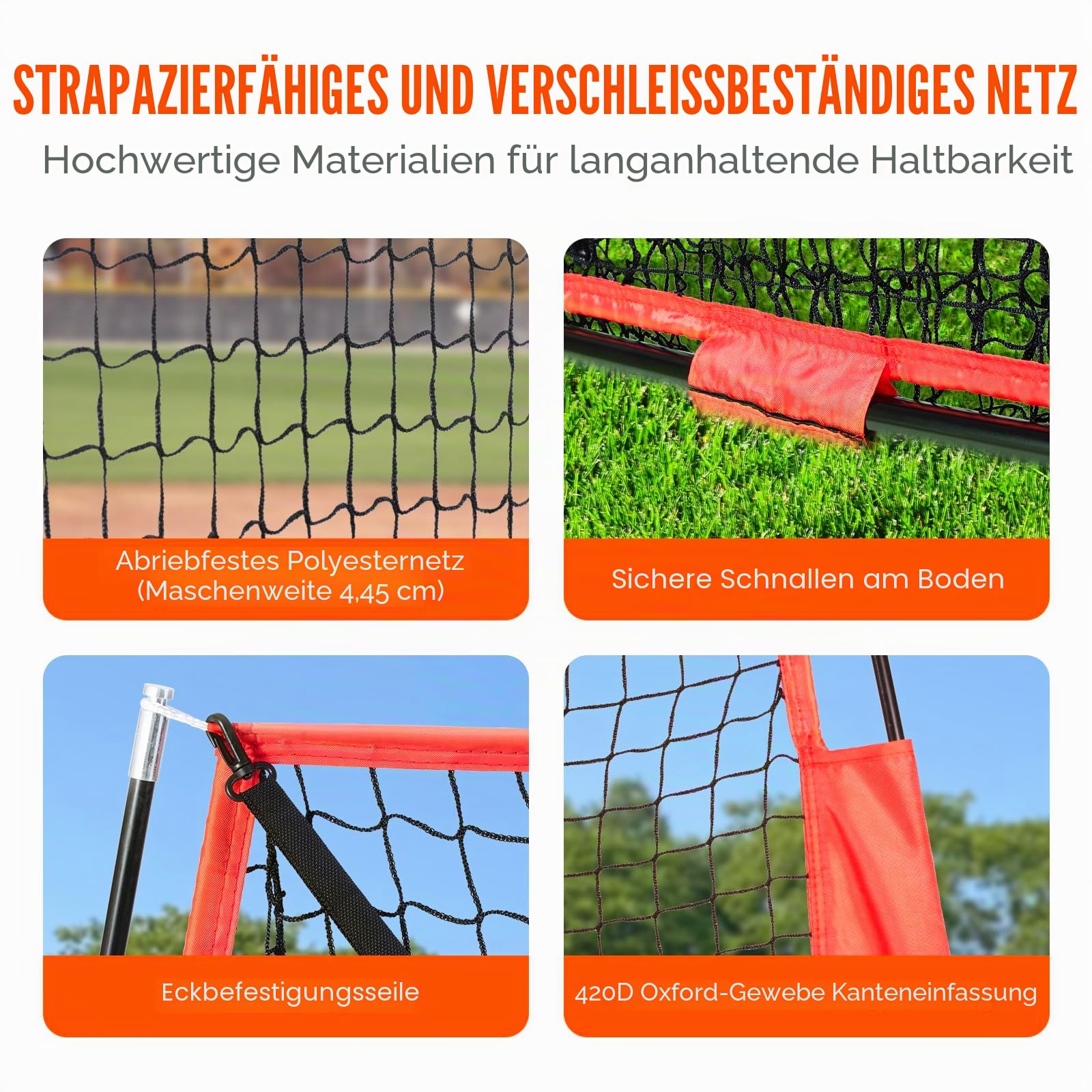 VEVOR Baseball-Softball-Übungsnetz, tragbares Baseball-Trainingsnetz zum Schlagen, Schlagen, Fangen, Pitching, Backstop-Baseballausrüstung mit Bogenrahmen, Tragetasche, Schlagzone, Schlag-T-Shirt