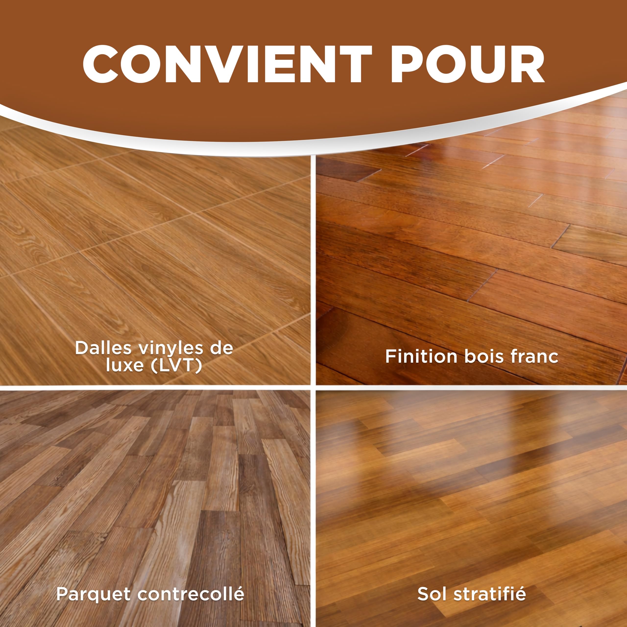 Weiman - Polissage et restaurateur pour parquets en bois, 947 g | Nettoyant pour Planchers de Bois