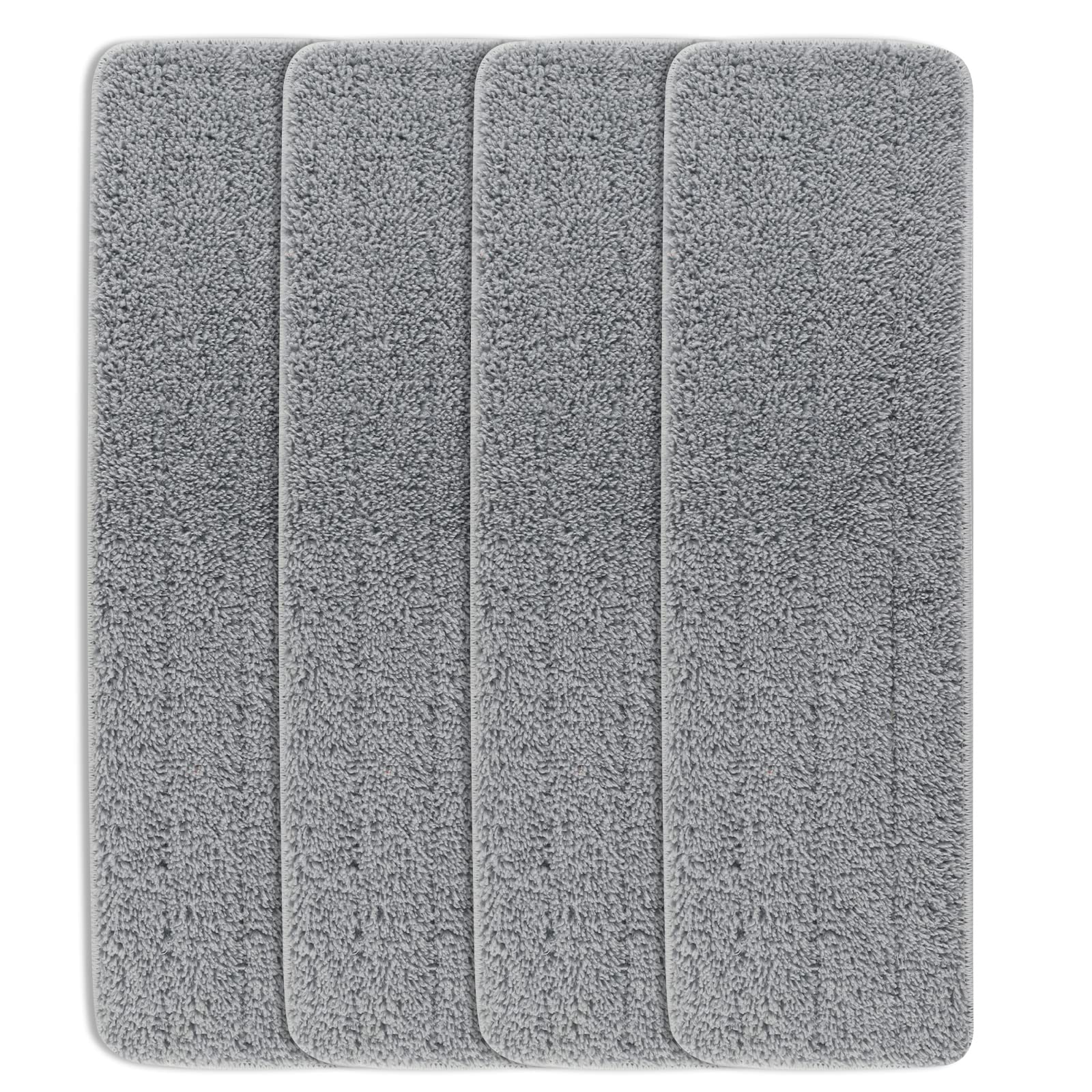 Microfiber Replacement Mop Pad:18 Inches Mop Pad for Rubbermaid Commercial Mop Head - Use Wet & Dry Home & Commercial Cleaning Refills - Reusable Floor Mop Pads