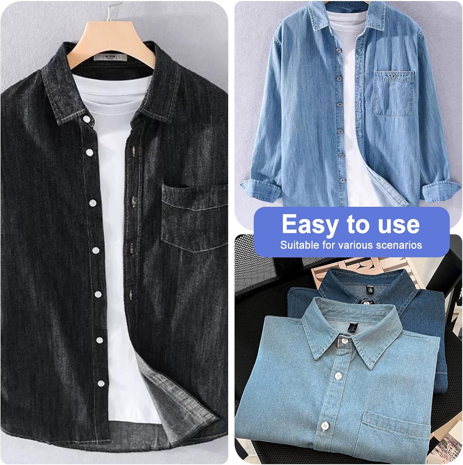 Polyester Corespun Denim Thread Tkt50 Tex60 J30, 8700yds, Suitable Light-Weight Denim Clothing and Home Decor,Mattresses,Curtains(Khaki)