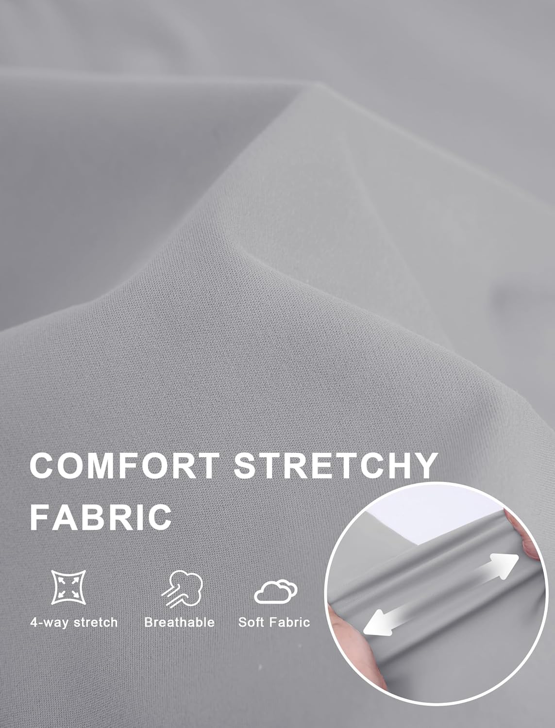 Womens Dress Pants Stretchy Work Pants Business Casual Slacks with 4 Pockets Pull On Office Trousers - Image 5