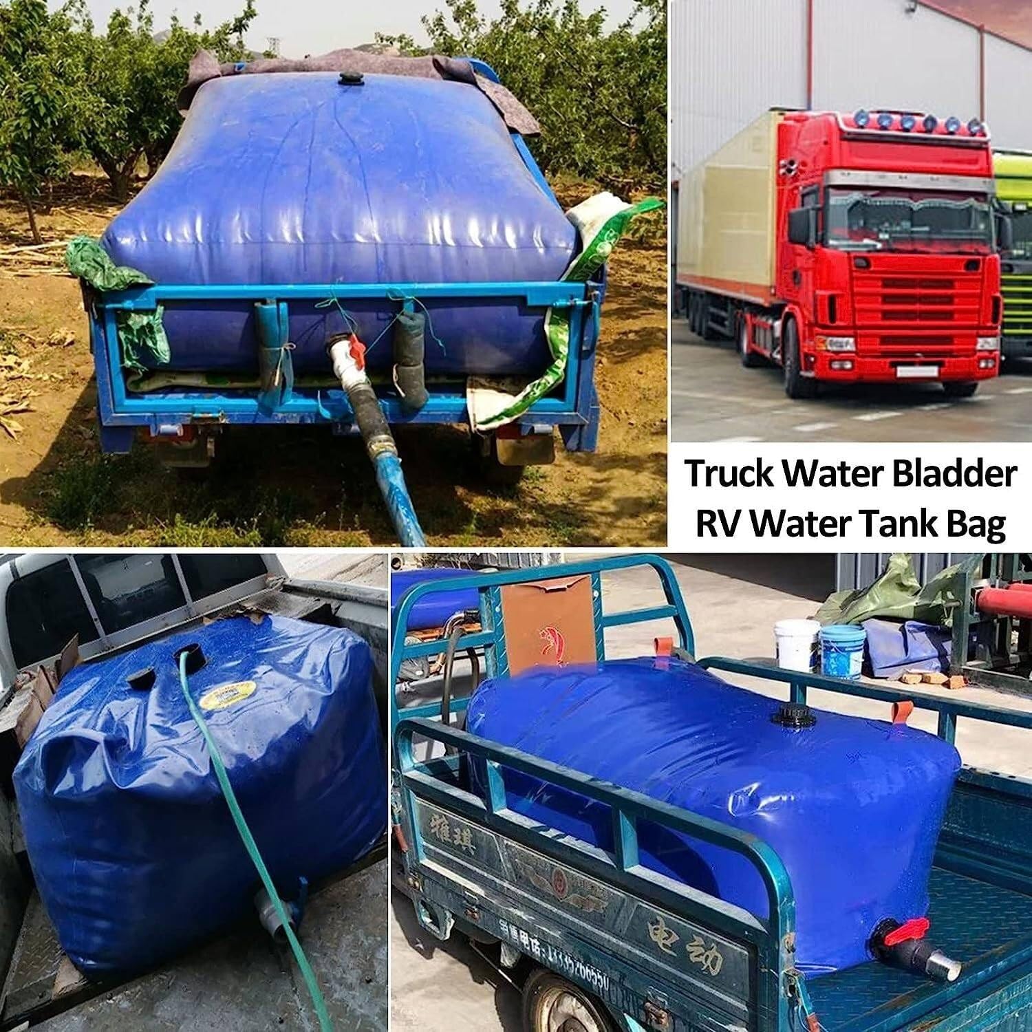 Serbatoio acqua flessibile Serbatoio flessibile for acqua Ba ispessito pieghevole montato su veicolo utilizzato for antincendio/edilizia/traffico giardino esterno portatile Pre-loading bag for bridges