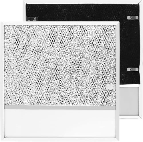 Filtro de campana extractora BP57 con lente de luz, paquete de 2 para Broan-NuTone serie 43000, filtro de aire de ventilación de campana de estufa,