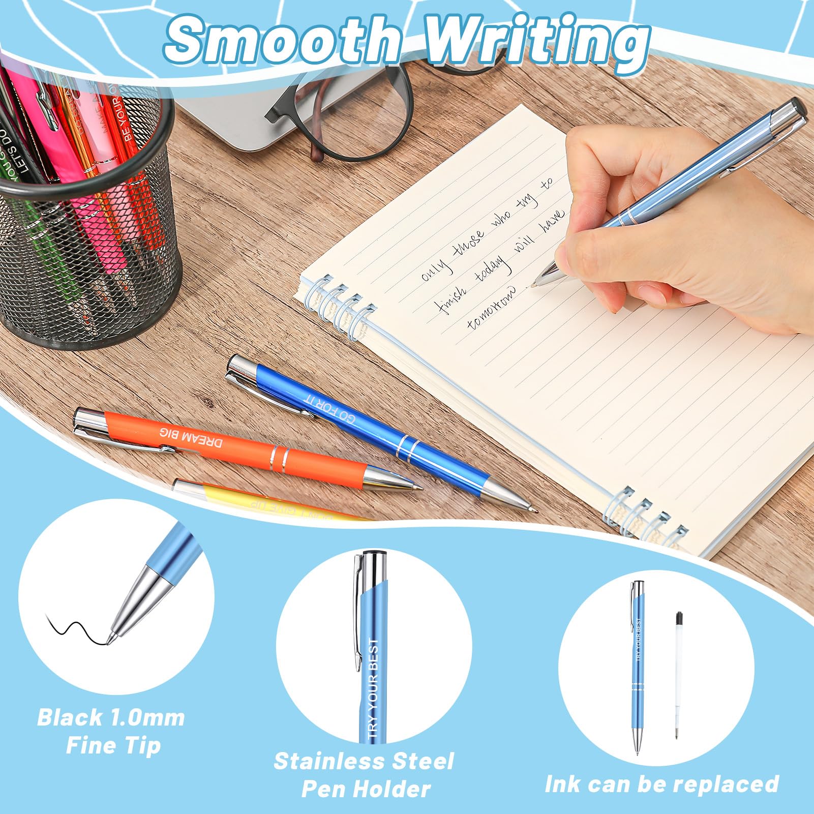 ViEinkaufen 12 Pcs Inspirational Ballpoint Pen - Image 4