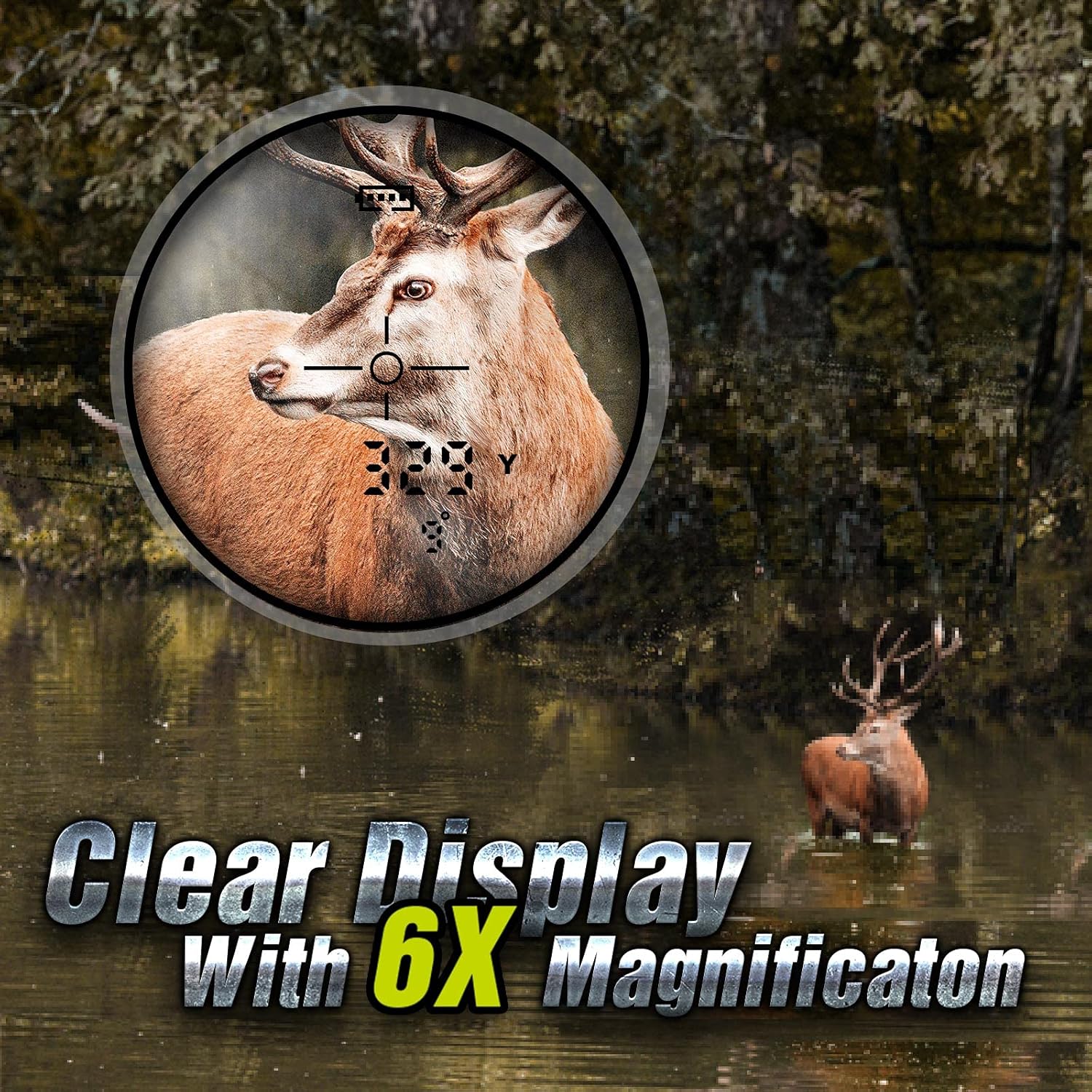 TIDEWE Hunting Rangefinder with Rechargeable Battery, 700Y Camo Laser Range Finder 6X Magnification, Distance/Angle/Speed/Scan Multi Functional Waterproof Rangefinder with Case : Sports & Outdoors