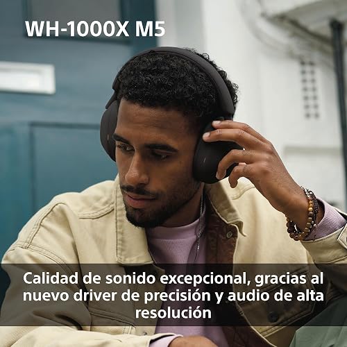 Sony WH-1000XM5 Hard Case Premium Noise Cancelling Wireless Over-Ear Headphones, Bluetooth, Clear Call Quality, Hi-Res Audio, Up to 30hr Battery Life, Includes Hard Case, iOS & Android - Black - 5