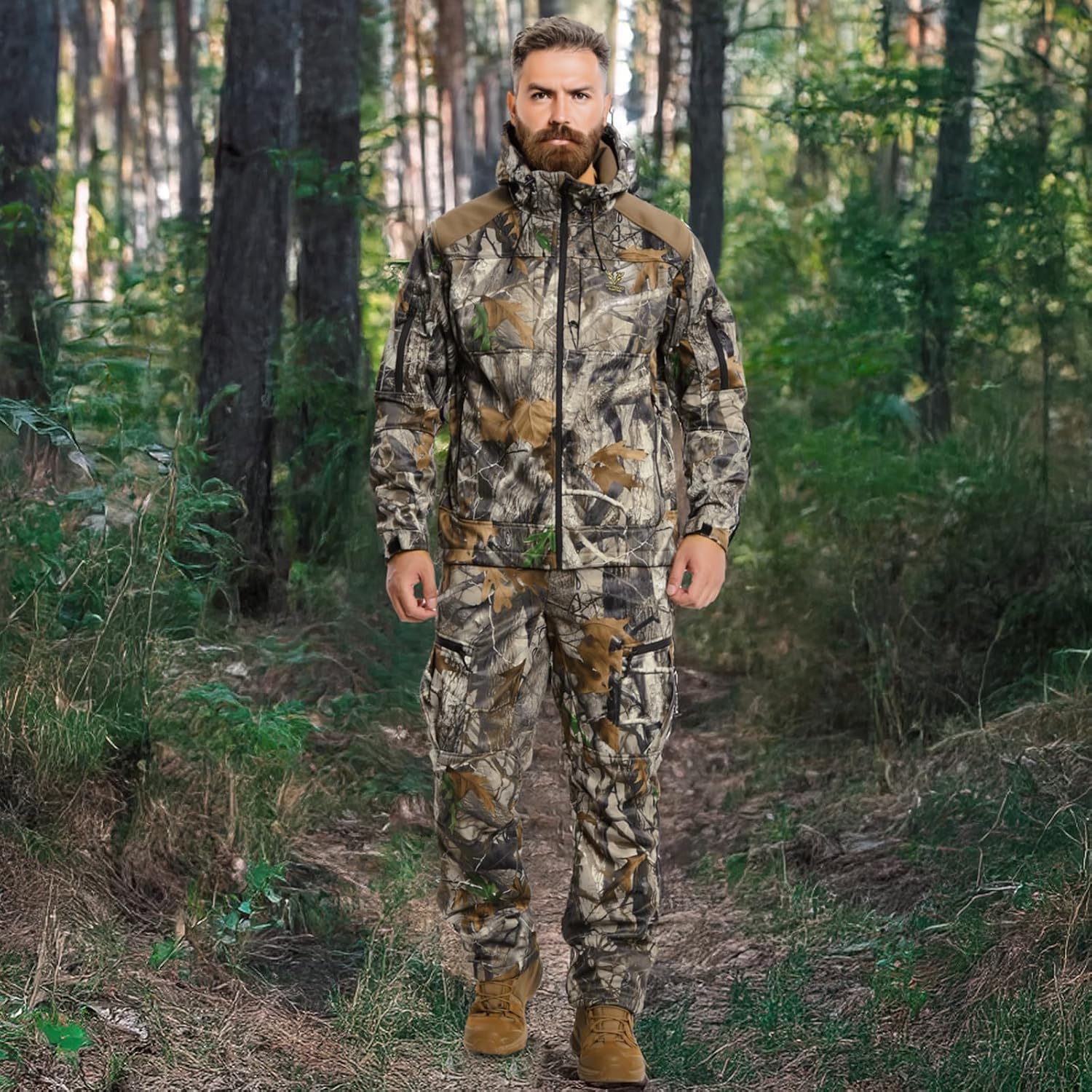 Quiet Hunting Pants Fleece-Lined Camouflage Clothes Clothing Gear for Men (US, Alpha, Small, Regular, Regular, Next Camo G2) - Image 2