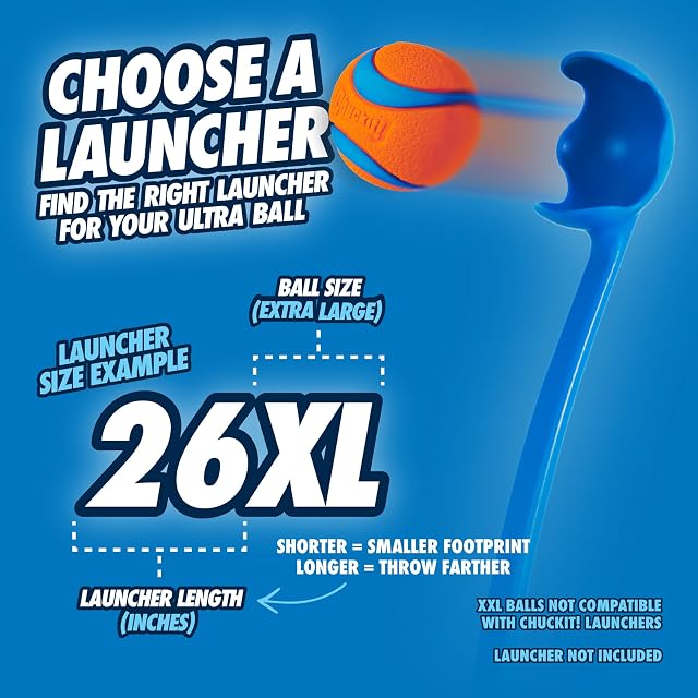 Foto 8 de 8 de Chuckit! 170401 Ultra Ball Pelota para Perros Compatible con el Lanzador, XL