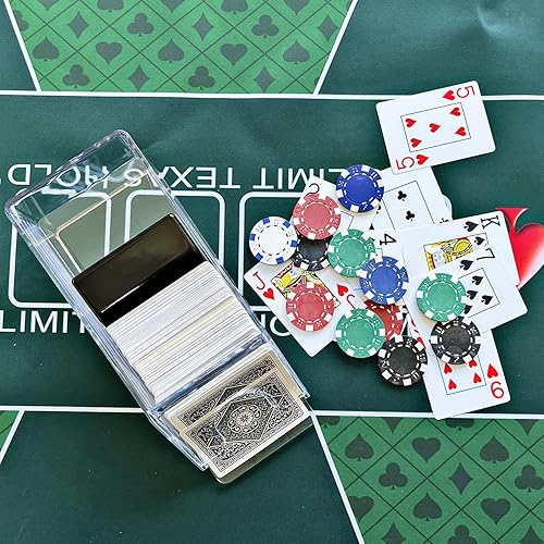 Vista 4 de SEETOOOGAMES 4 Deck Clear Blackjack Dealing Shoe