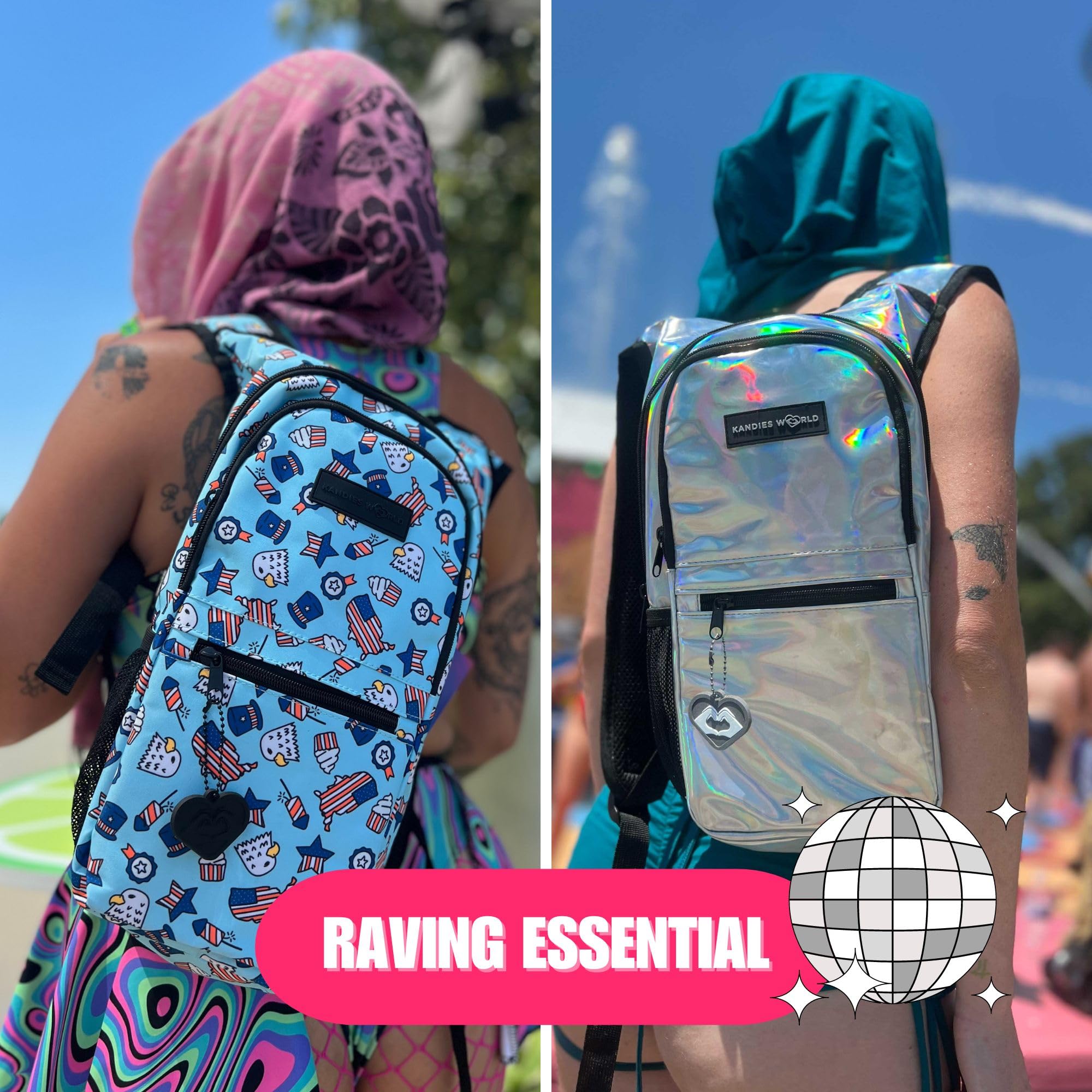 Amazon.com : Kandies World Reflective Festival Hydration 
