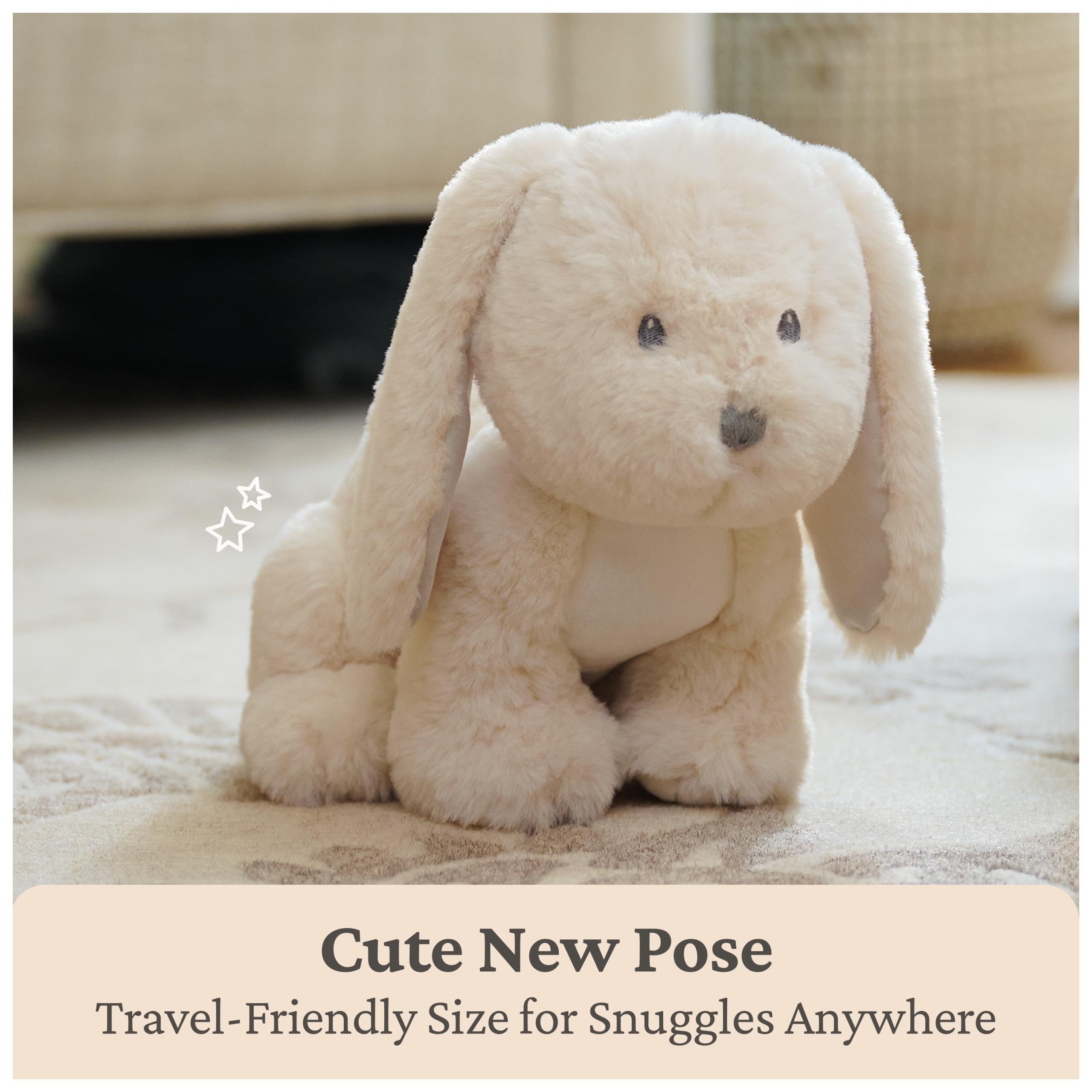 Baby GUND Clover Bunny peluche, coniglietto di peluche per neonati e bambini, crema, 25,4 cm