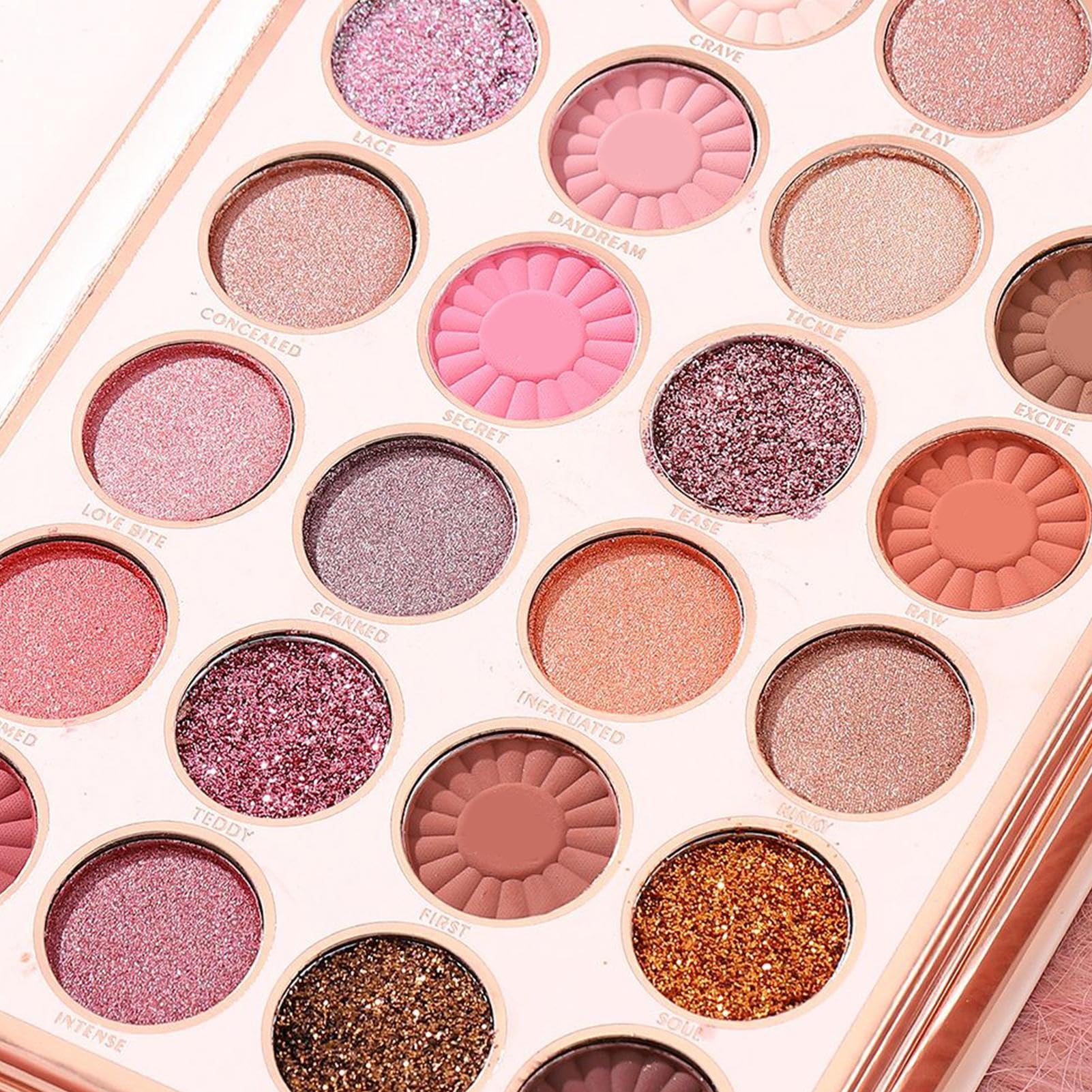 Palette De Fards À Paupières Bronzer Imperméable 48 Couleurs | Palette De En Forme De Livre Pour Femmes Filles Ados Fête Professionnel Occasions