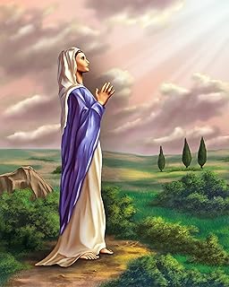 Catholic print picture - MARY SH - 8" x 10" ready to be framed
